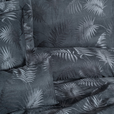 Set cuvertură lux jacquard, Cotton Box, Dafne - Blue [1]