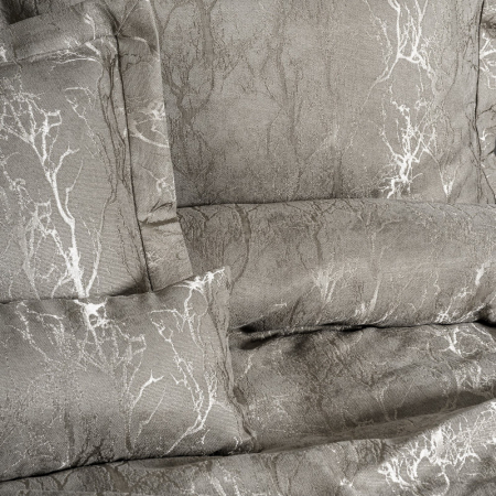 Set cuvertură lux jacquard, Cotton Box, Dalya - Grey [1]