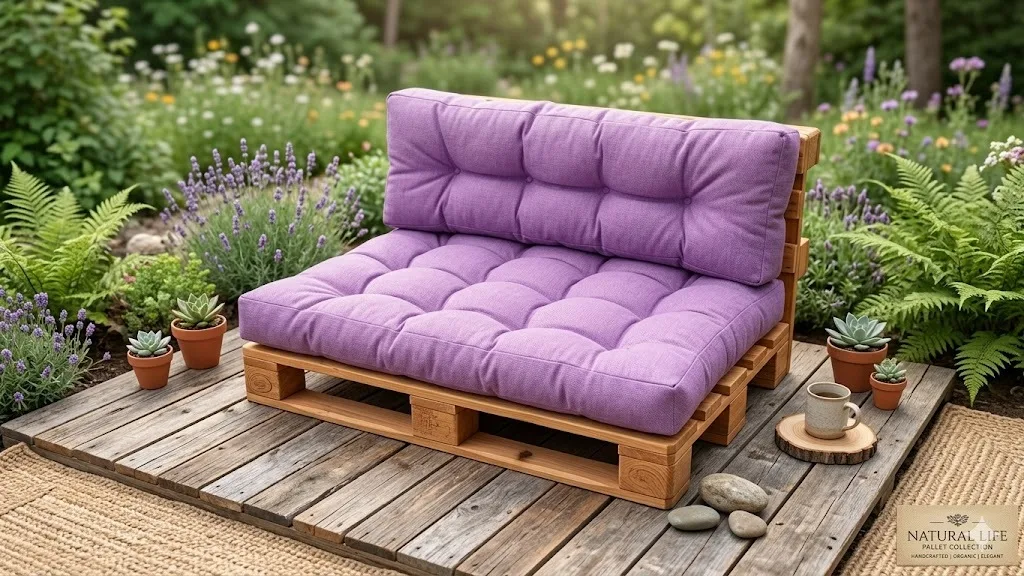 Perne canapea pallet - Set perne gradina "Pallet Soft Seating" Mov