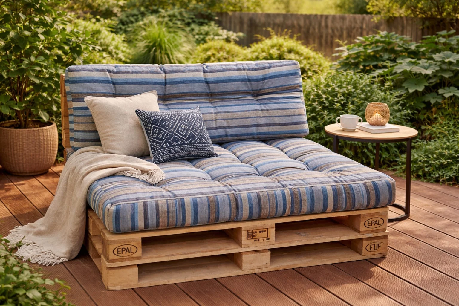 Pucioasa - Set perne gradina "Pallet Soft Seating" Multicolor