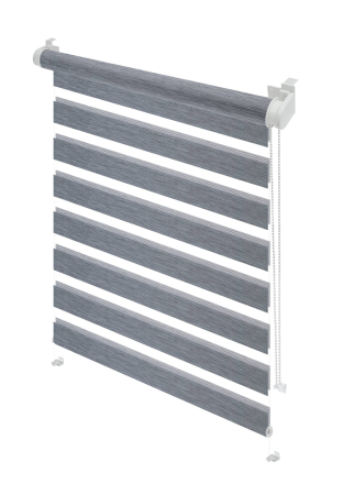 Storuri - Stor mini Gardinia, Zebra natur gri 753