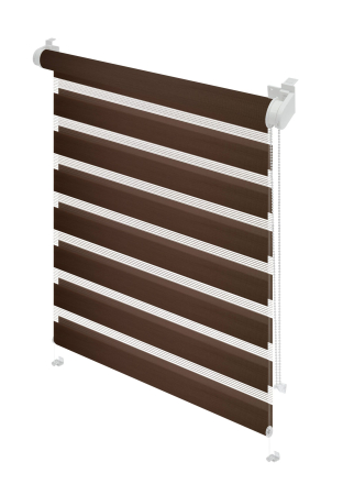 Storuri - Stor mini Gardinia, Zebra natur maro ciocolata 754