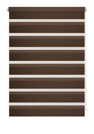 Stor mini Gardinia, Zebra natur maro ciocolata 754 [1]