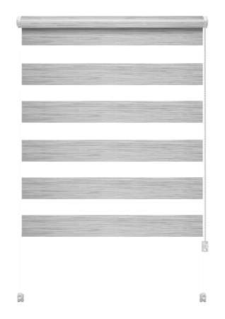 Stor mini Gardinia, Zebra Silk gri 761 [2]