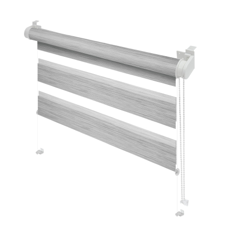 Storuri - Stor mini Gardinia, Zebra Silk gri 761