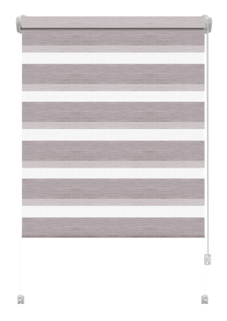 Stor mini Gardinia, Zebra silvalin mocca 742 [1]