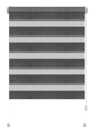 Stor mini Gardinia, Zebra gri 724 [1]