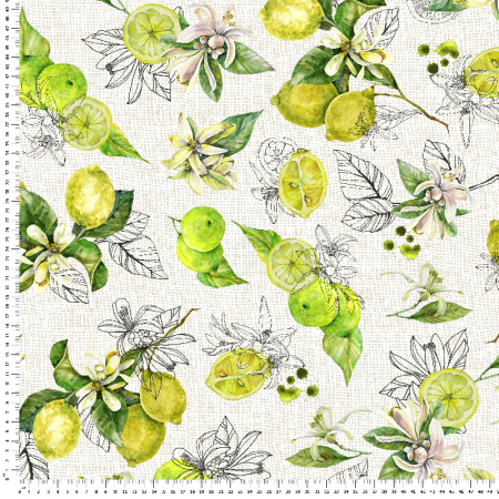 Metraje impermeabile - Teflonat Lemon Tree