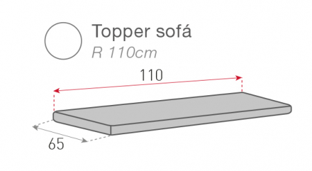 Topper protectie canapea, Belmarti, Geo Teflon, Ivoire [2]