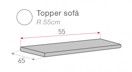 Topper protectie canapea, Belmarti, Geo Teflon, Ivoire [1]