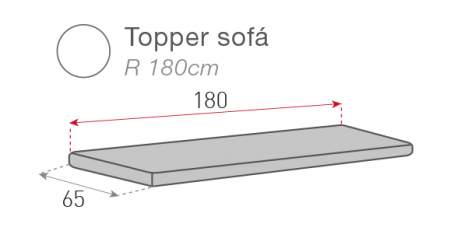 Topper protectie canapea, Belmarti, Geo Teflon, Ivoire [5]