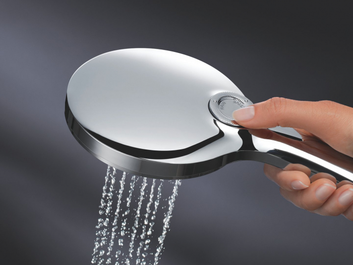 Set dus cu 3 jeturi si bara 60 cm Rainshower SmartActive 130 Grohe crom alb [10]