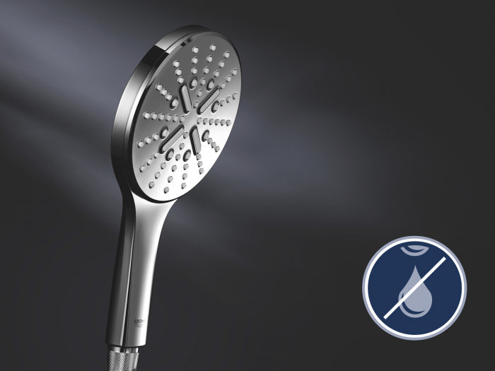 Set dus cu 3 jeturi si bara 60 cm Rainshower SmartActive 130 Grohe crom alb [8]