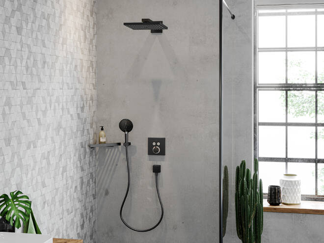 Baterie termostatică duș cu 2 ieșiri Shower Select Hansgrohe încastrată [8]