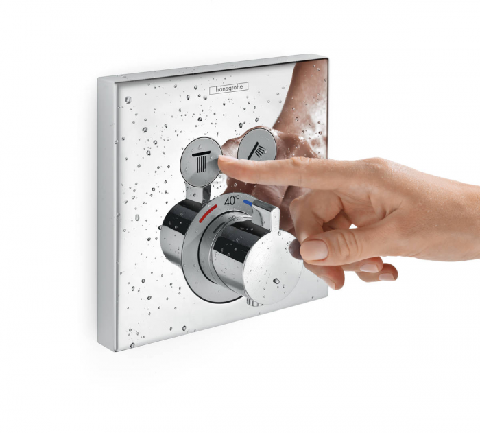Baterie termostatică duș cu 2 ieșiri Shower Select Hansgrohe încastrată [10]