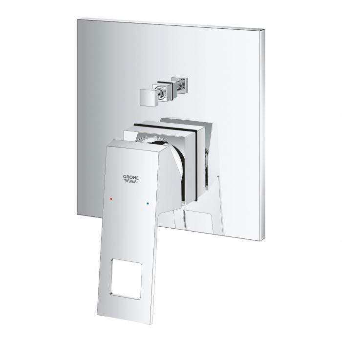 Baterie cadă/duș monocomandă încastrată Eurocube Grohe cu 2 ieșiri [3]