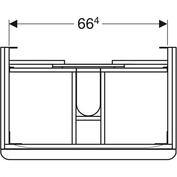 Set mobilier pentru baie suspendat și lavoar Smyle Square 75  Geberit [6]