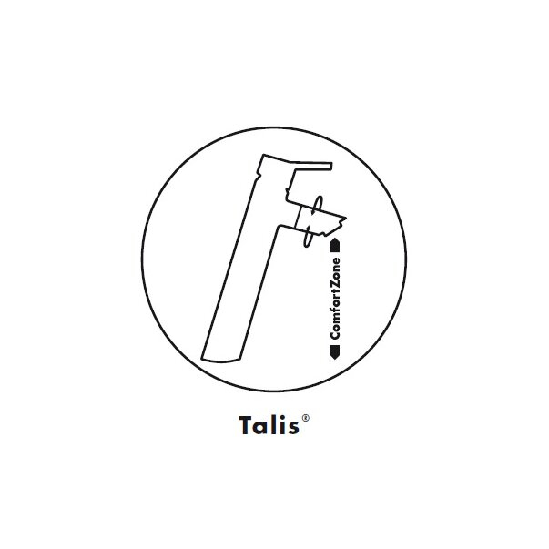 Baterie lavoar Talis S 100 Hansgrohe cu ventil [4]