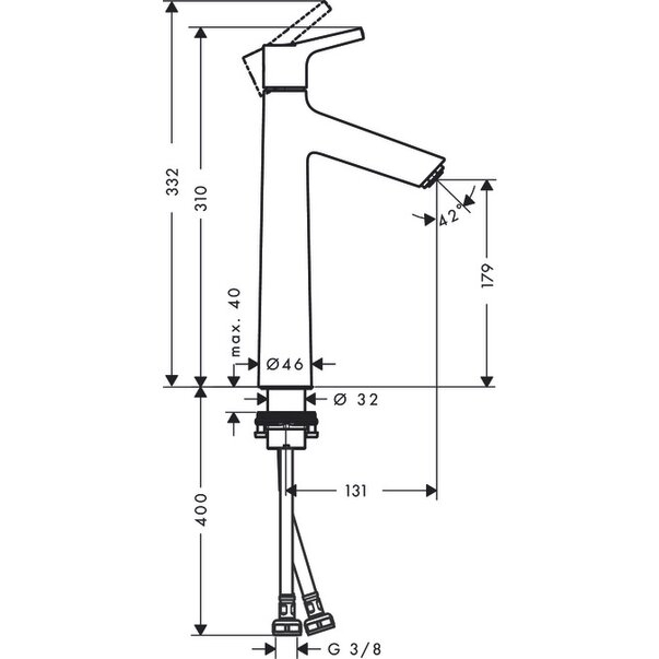 Baterie lavoar Talis S 190 Hansgrohe [3]