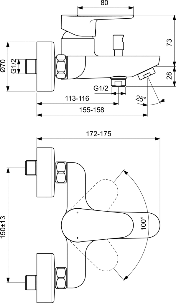 Baterie cada Cerafine O Ideal Standard [2]
