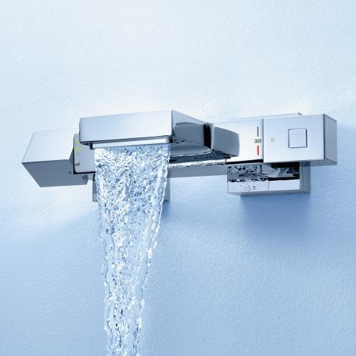 Baterie cada/dus termostatica cu montare pe perete Grohtherm Cube Grohe [5]