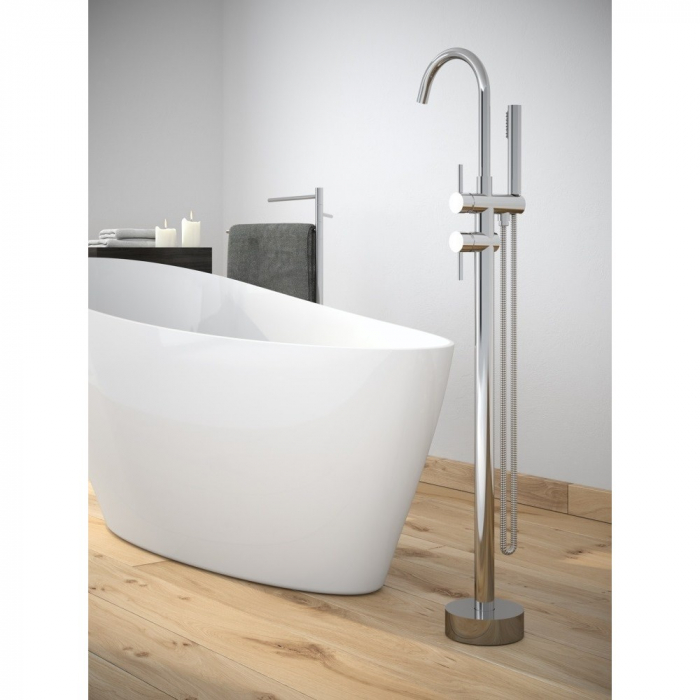 Baterie cadă freestanding Illusion Besco crom [2]