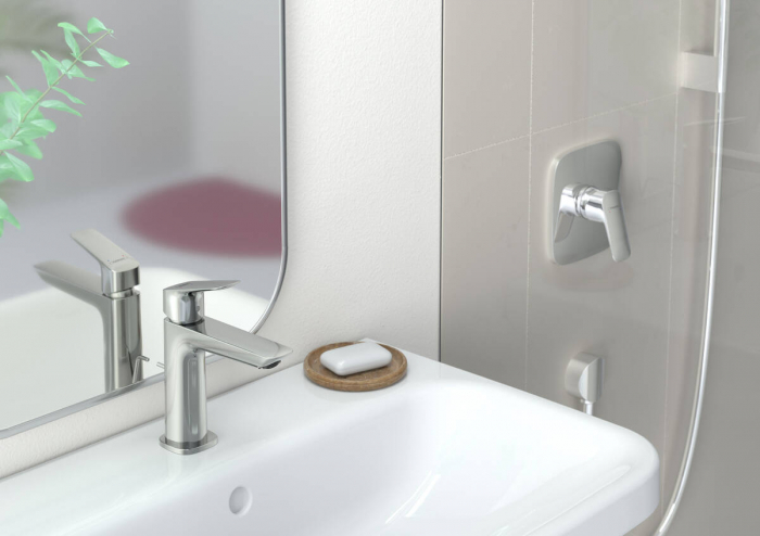 Baterie lavoar Logis 110 Fine Hansgrohe cu ventil [2]