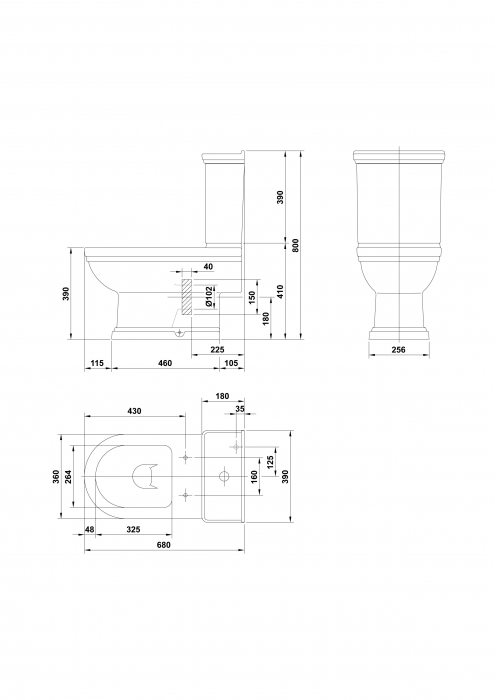 Vas WC stativ Noble [4]