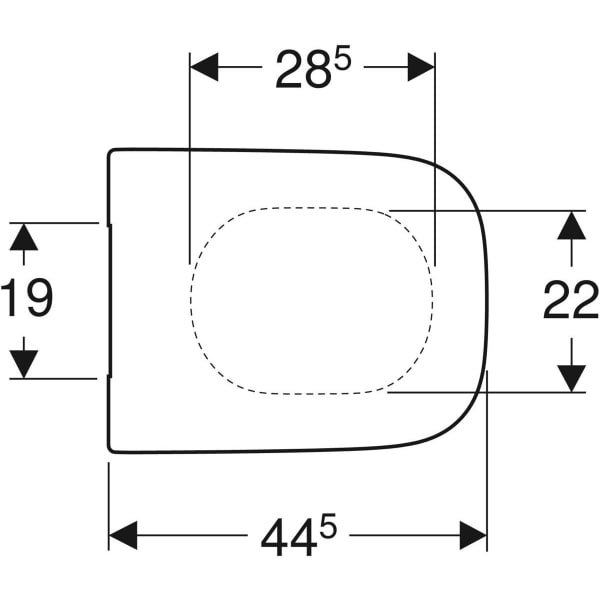 Capac WC Selnova Square soft-close fixare de jos [2]