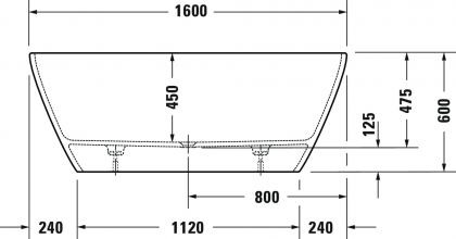Cada freestanding 160 cm D-Neo [3]