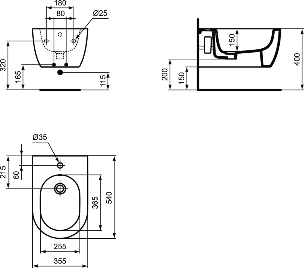 Bideu suspendat Blend Curve [3]