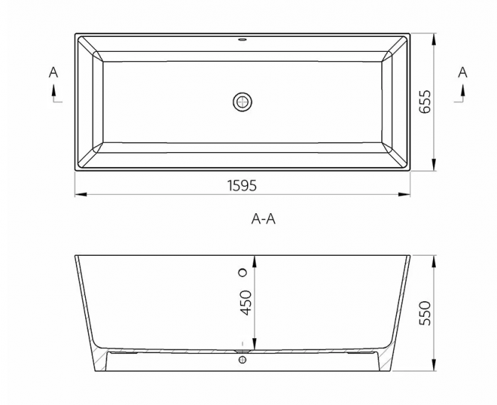 Cada freestanding 159 cm Cairo [3]