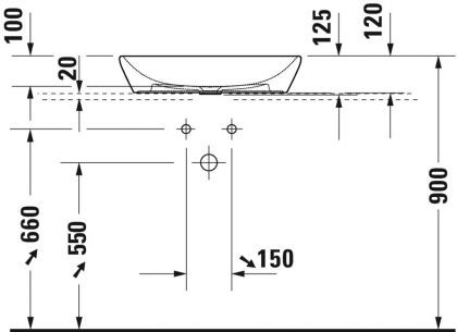 Lavoar oval 60 cm D-Neo [3]