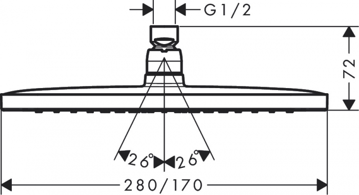 Cap de dus Croma E280 1 jet 26257000 [3]