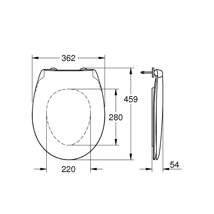 Capac WC soft-close Bau Ceramic [2]