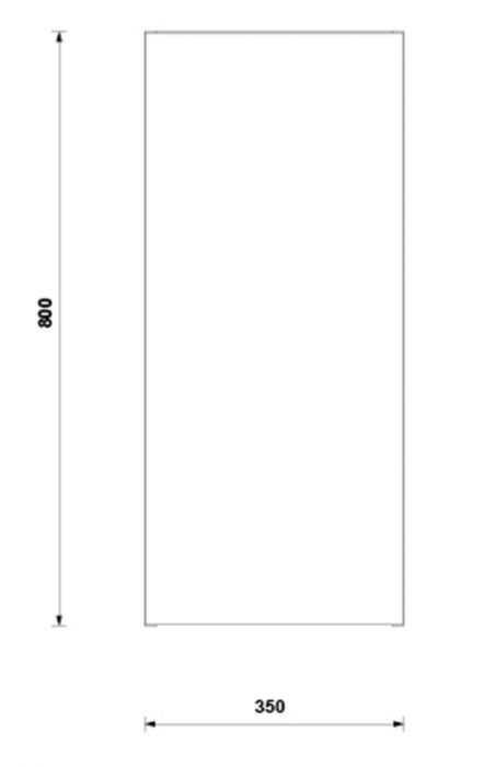Dulap suspendat 1 usa 80 cm Shona alb mat [3]