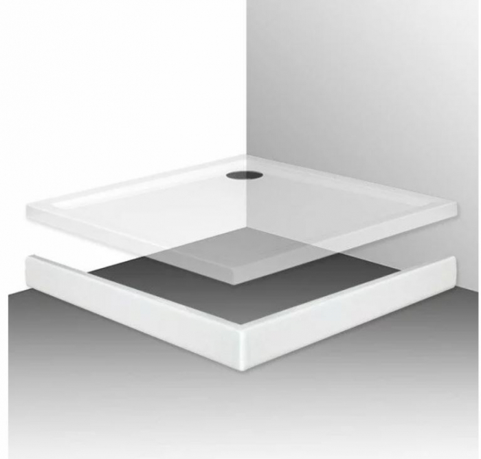 Cuva dus rectangulara Kvadro Flat Roth 120x80 cm [3]