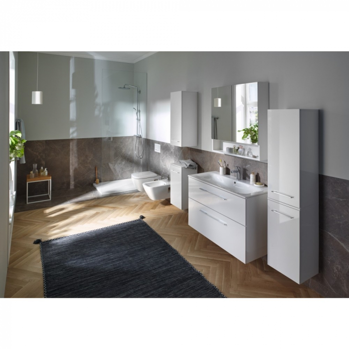 Dulap baie cu oglindă Selnova Square Geberit 80 cm [7]