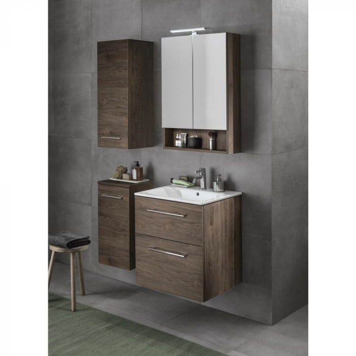 Dulap baie cu oglindă Selnova Square Geberit 80 cm [2]