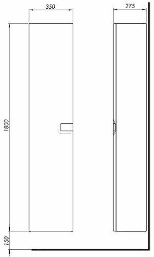 Dulap lateral inalt suspendat Twins 88462000 [2]