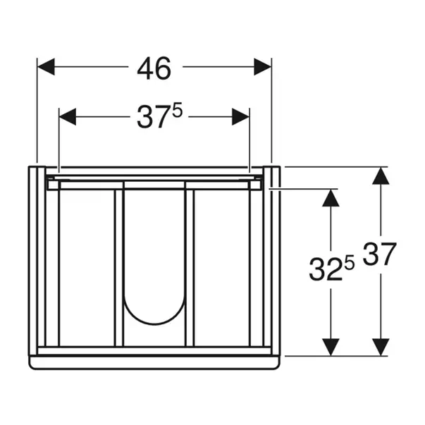 Mobilier de baie 49 cm Modo [4]