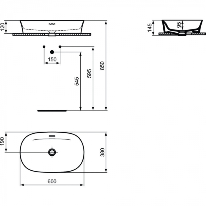 Lavoar 60 cm Ipalyss Ideal Standard [4]