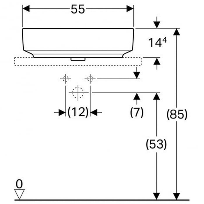Lavoar eliptic 55 cm Variform Geberit [2]