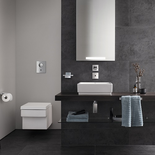 Lavoar patrat pe blat 40x40 cm Cube Ceramic Grohe  [5]