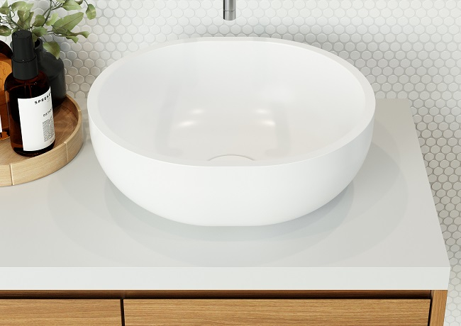 Lavoar oval 40 cm Chira Cast Marble [2]
