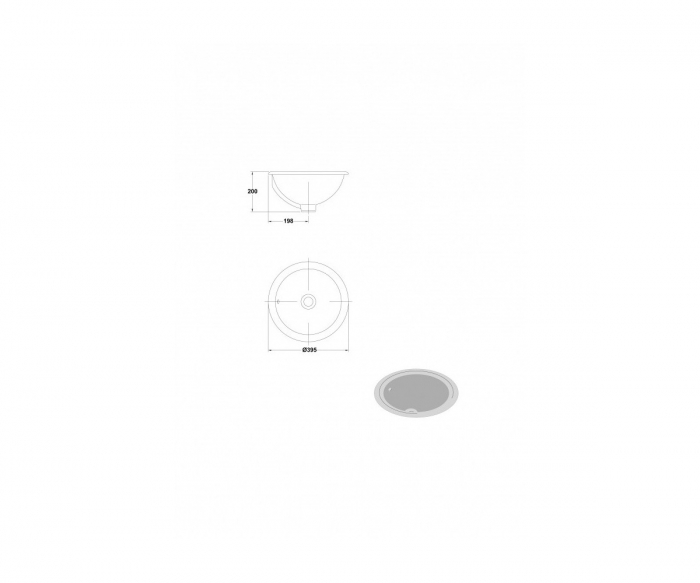 Lavoar rotund 40 cm Jara [2]