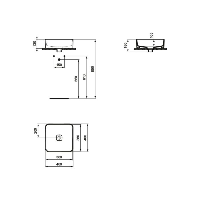 Lavoar Strada II Ideal Standard 40 cm [2]