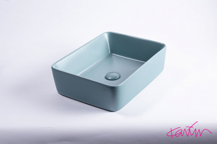 Lavoar Pure Color Verde mat cu ventil [4]