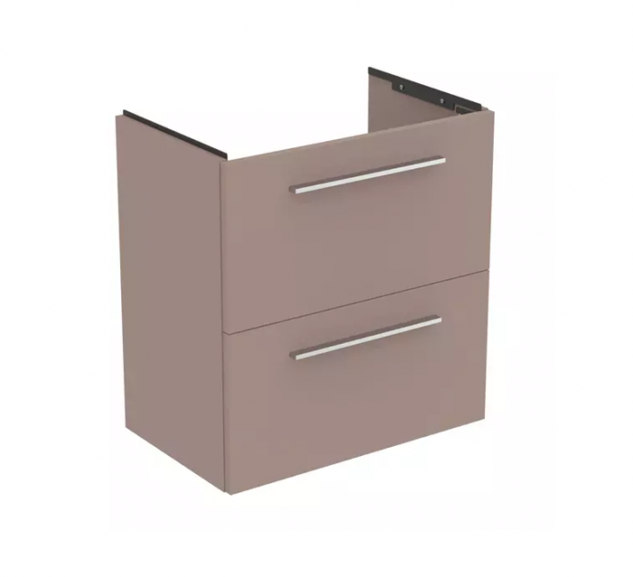 Mobilier de baie 60 cm gri bej mat I.Life S cu manere crom mat [1]