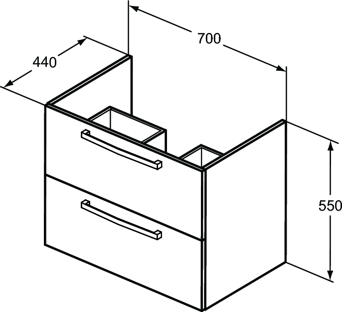 Mobilier suspendat 70 cm Tempo Ideal Standard [2]